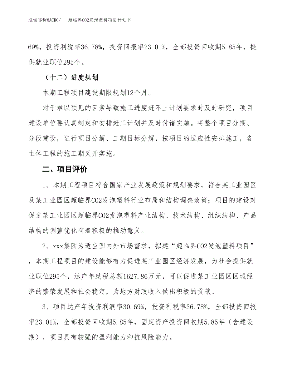 超临界CO2发泡塑料项目计划书.docx_第4页