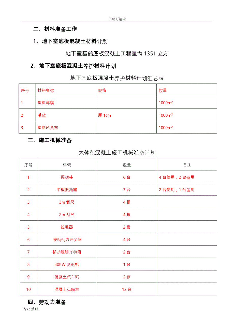 地下室底板大体积混凝土工程施工设计(c35_p6)_secret_第4页