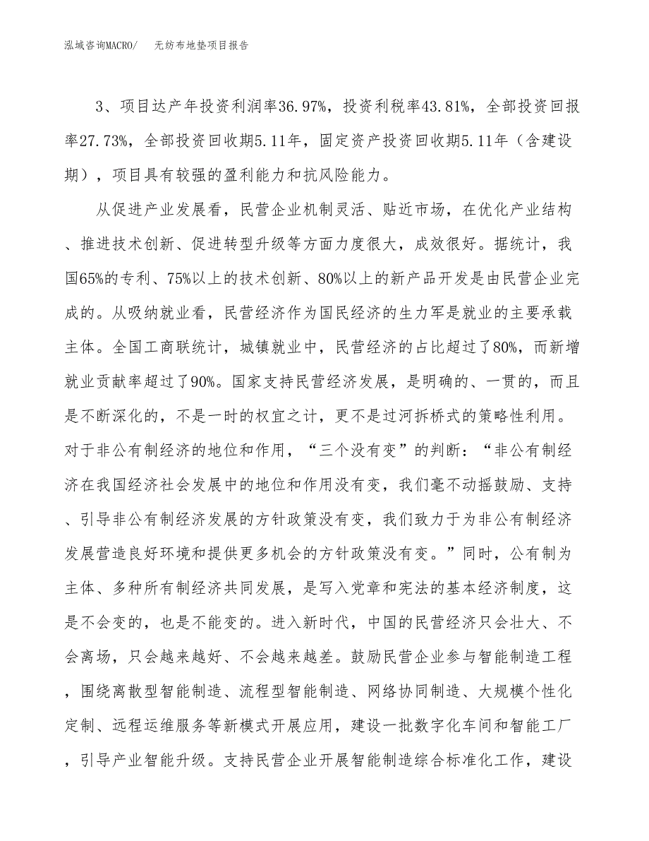 无纺布地垫项目报告.docx_第4页