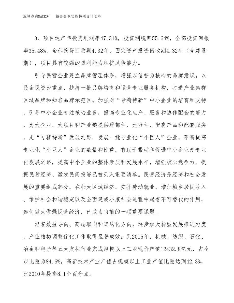 铝合金多功能梯项目计划书.docx_第5页