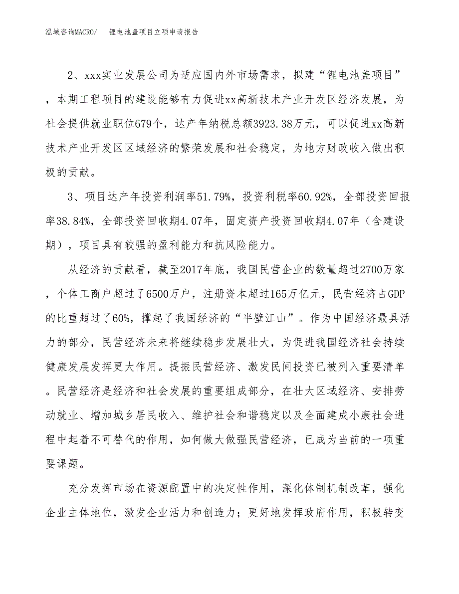 锂电池盖项目立项申请报告样例参考.docx_第4页