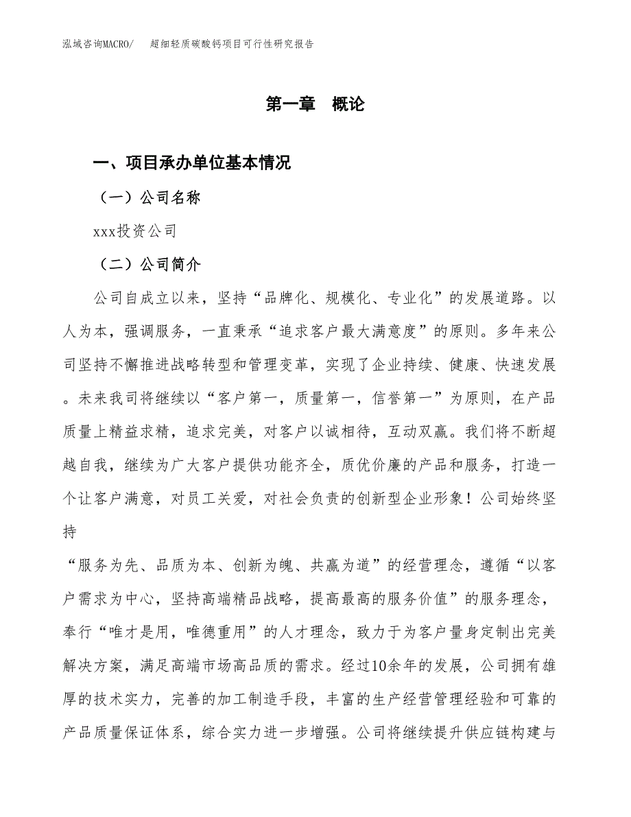 超细轻质碳酸钙项目可行性研究报告样例参考模板.docx_第4页