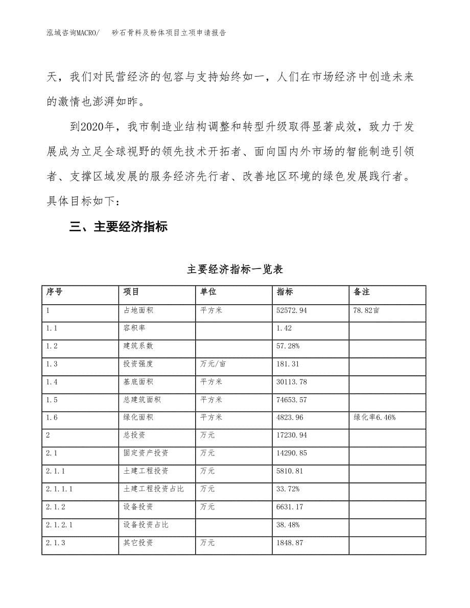 砂石骨料及粉体项目立项申请报告样例参考.docx_第5页