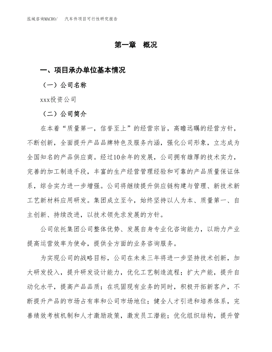 汽车件项目可行性研究报告样例参考模板.docx_第4页