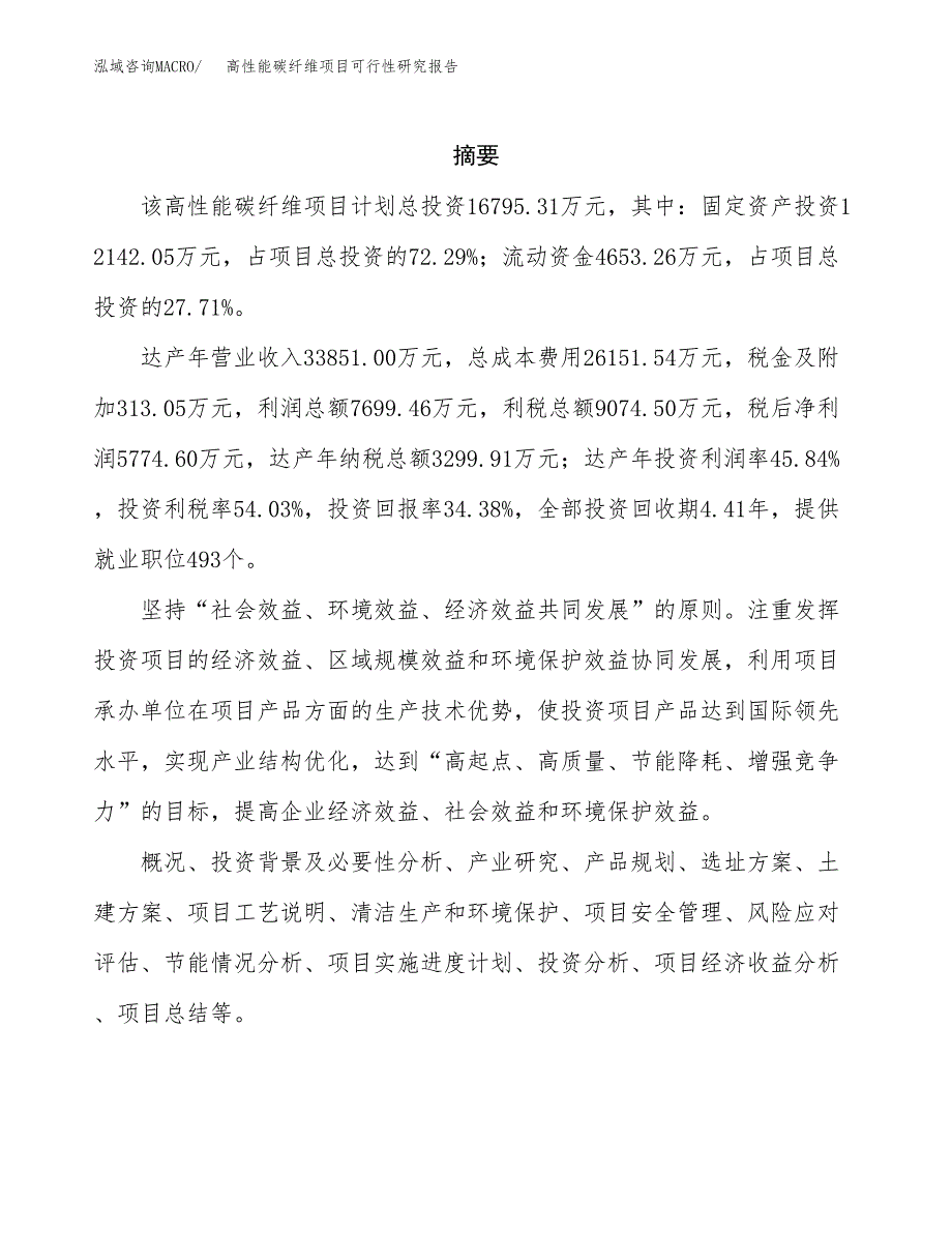 高性能碳纤维项目可行性研究报告样例参考模板.docx_第2页