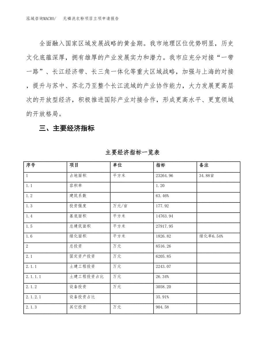 无磷洗衣粉项目立项申请报告样例参考.docx_第5页