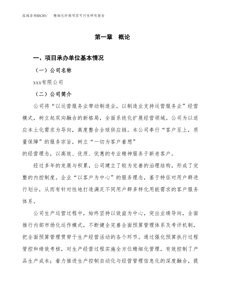 精细化纤维项目可行性研究报告样例参考模板.docx_第4页