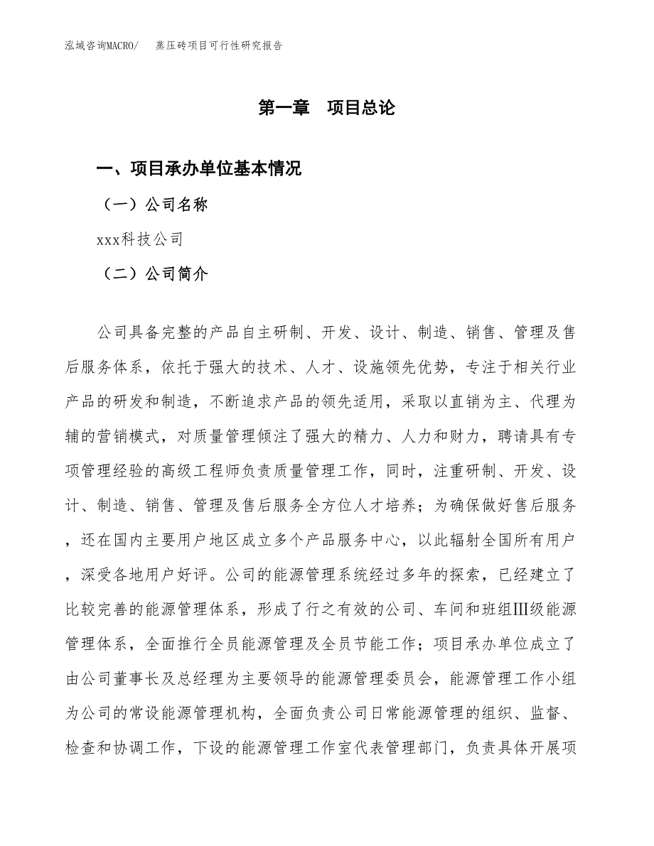 蒸压砖项目可行性研究报告样例参考模板.docx_第4页