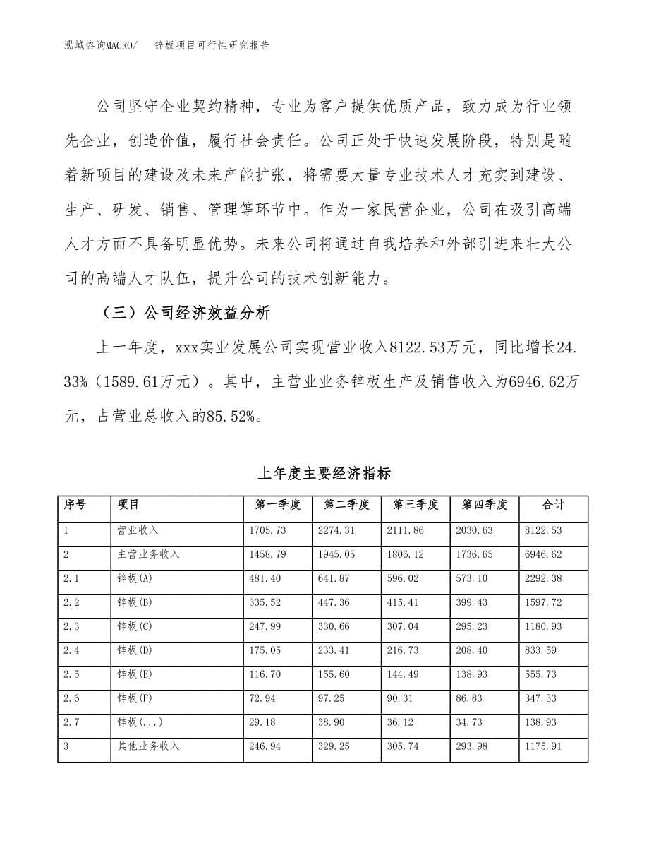 锌板项目可行性研究报告样例参考模板.docx_第5页