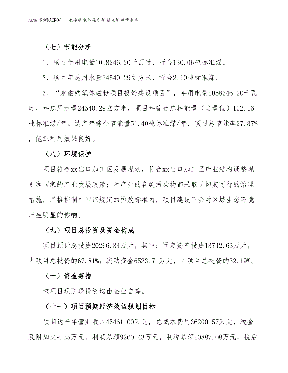 永磁铁氧体磁粉项目立项申请报告样例参考.docx_第2页