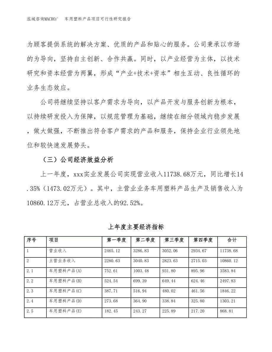 车用塑料产品项目可行性研究报告样例参考模板.docx_第5页