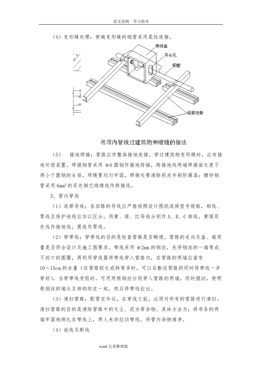 电线穿管施工工艺设计_第4页