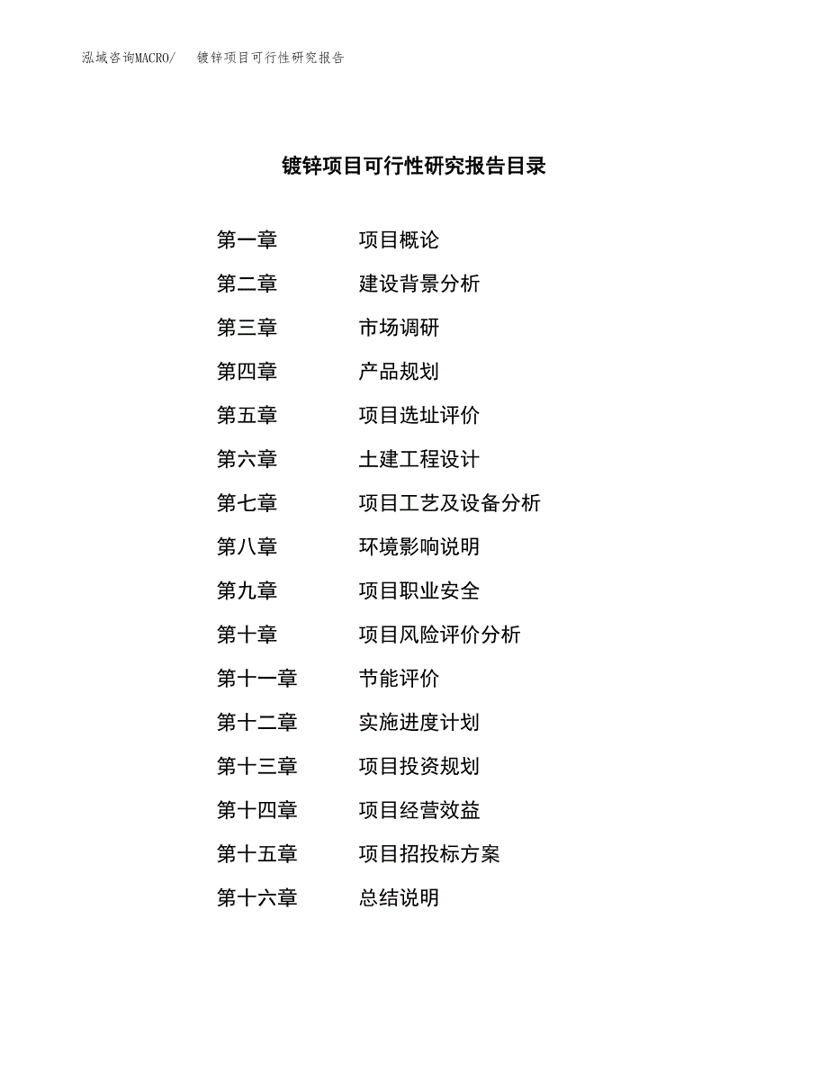 镀锌项目可行性研究报告样例参考模板.docx_第3页