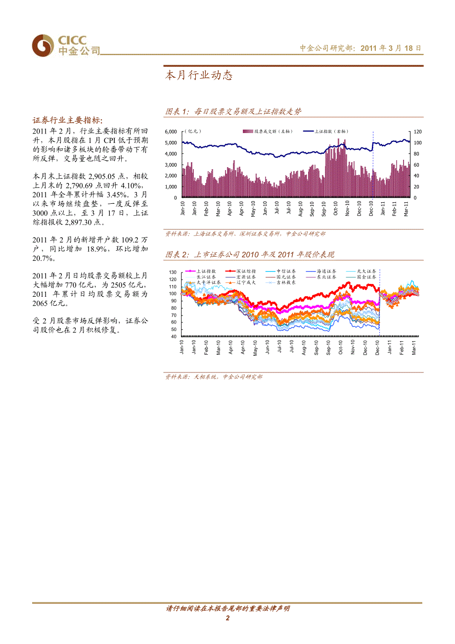 证券行业研究报告：中金公司-证券行业月报-110318_第2页