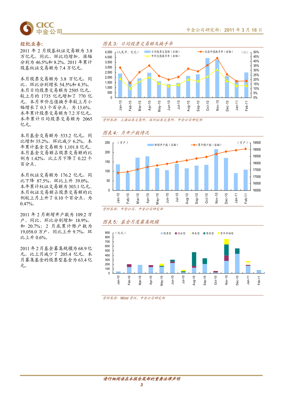 证券行业研究报告：中金公司-证券行业月报-110318_第3页