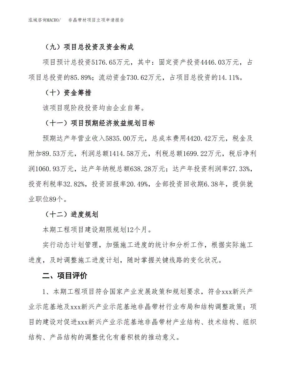 非晶带材项目立项申请报告样例参考.docx_第3页