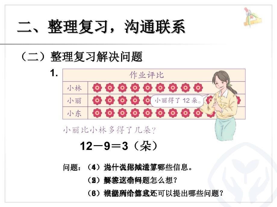 人教版小学数学1年级下册课件20以内的退位减法-整理和复习_第5页