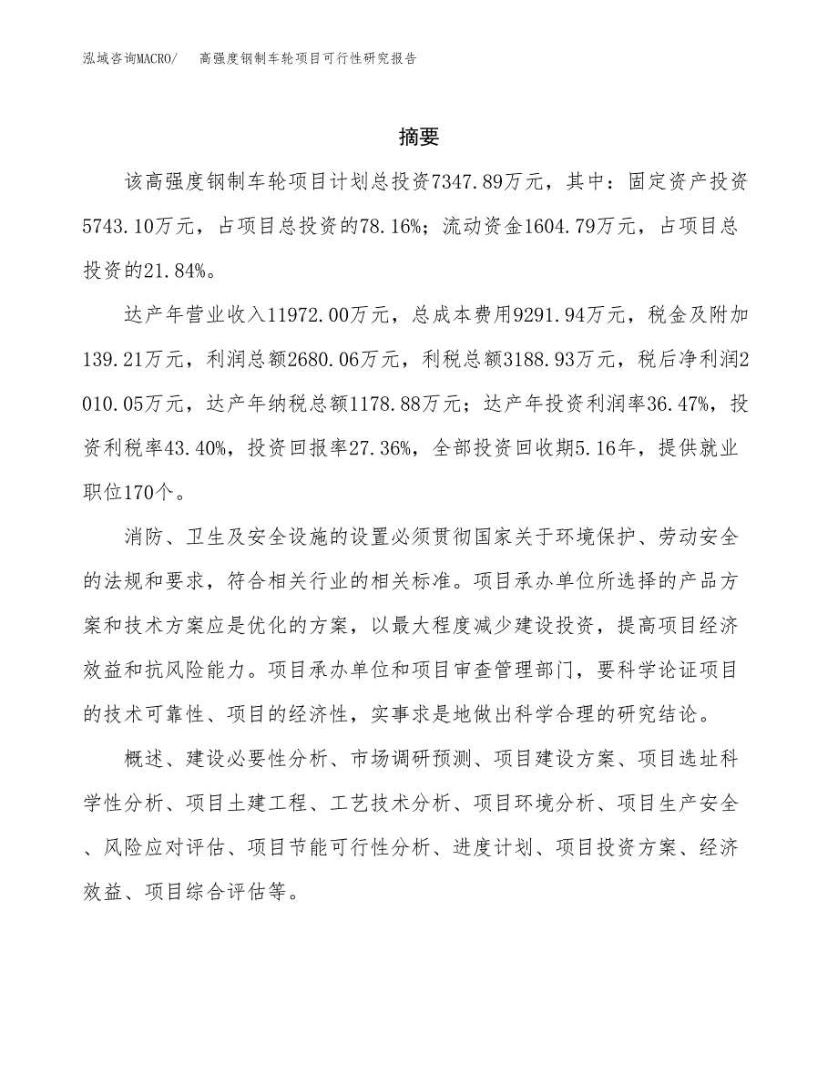 高强度钢制车轮项目可行性研究报告样例参考模板.docx_第2页