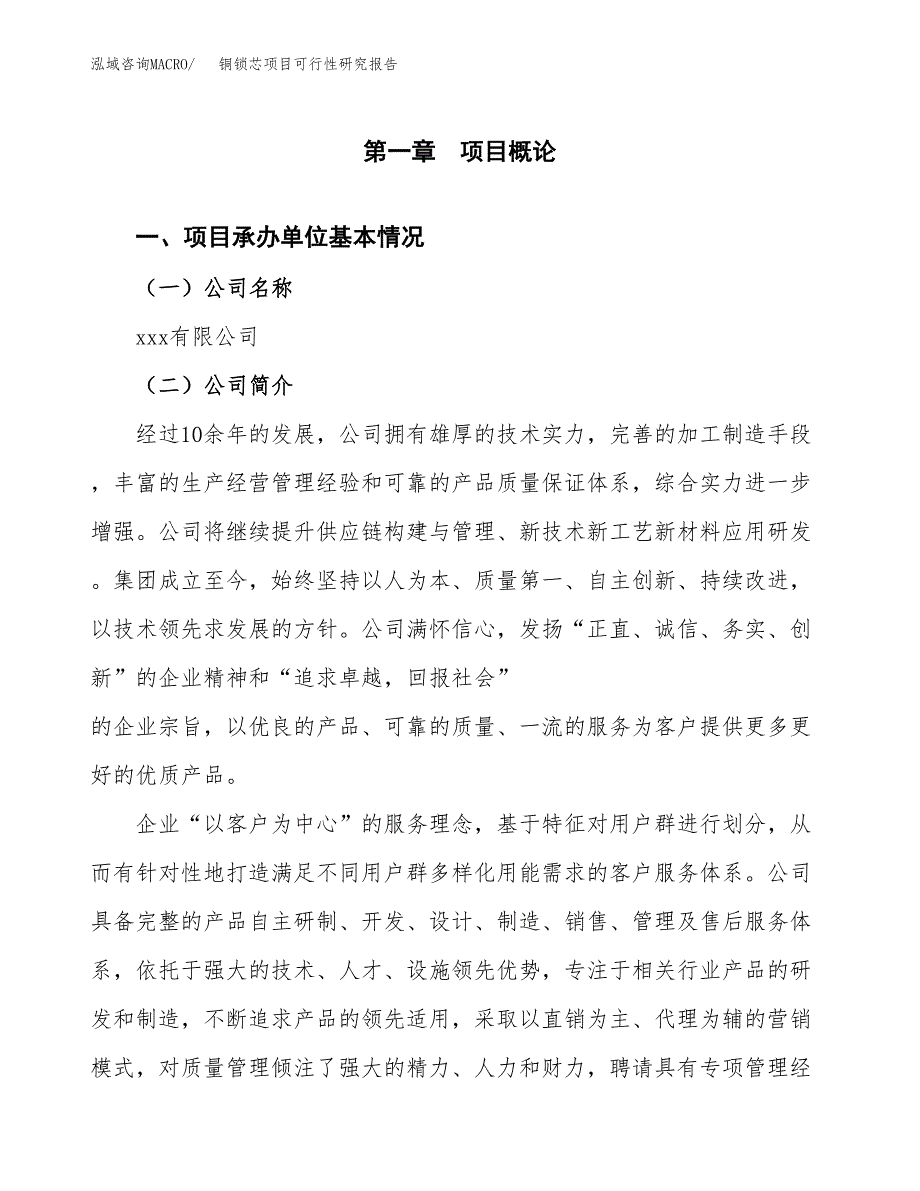 铜锁芯项目可行性研究报告样例参考模板.docx_第4页