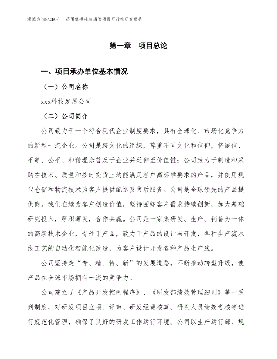 药用低硼硅玻璃管项目可行性研究报告样例参考模板.docx_第4页