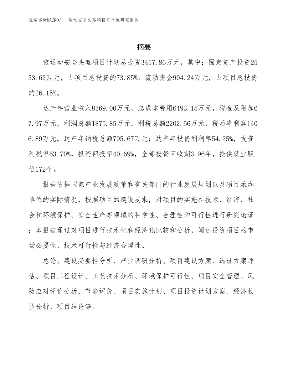 运动安全头盔项目可行性研究报告样例参考模板.docx_第2页