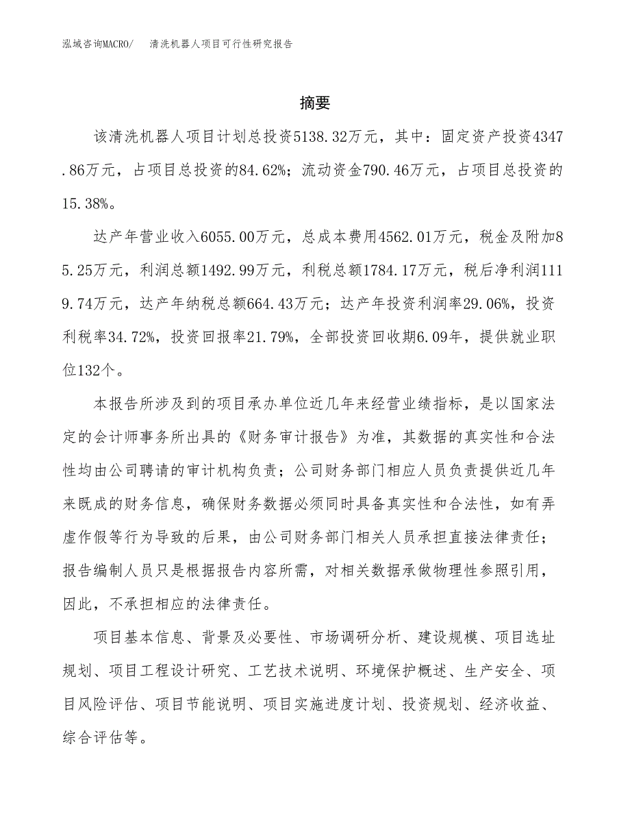 清洗机器人项目可行性研究报告样例参考模板.docx_第2页