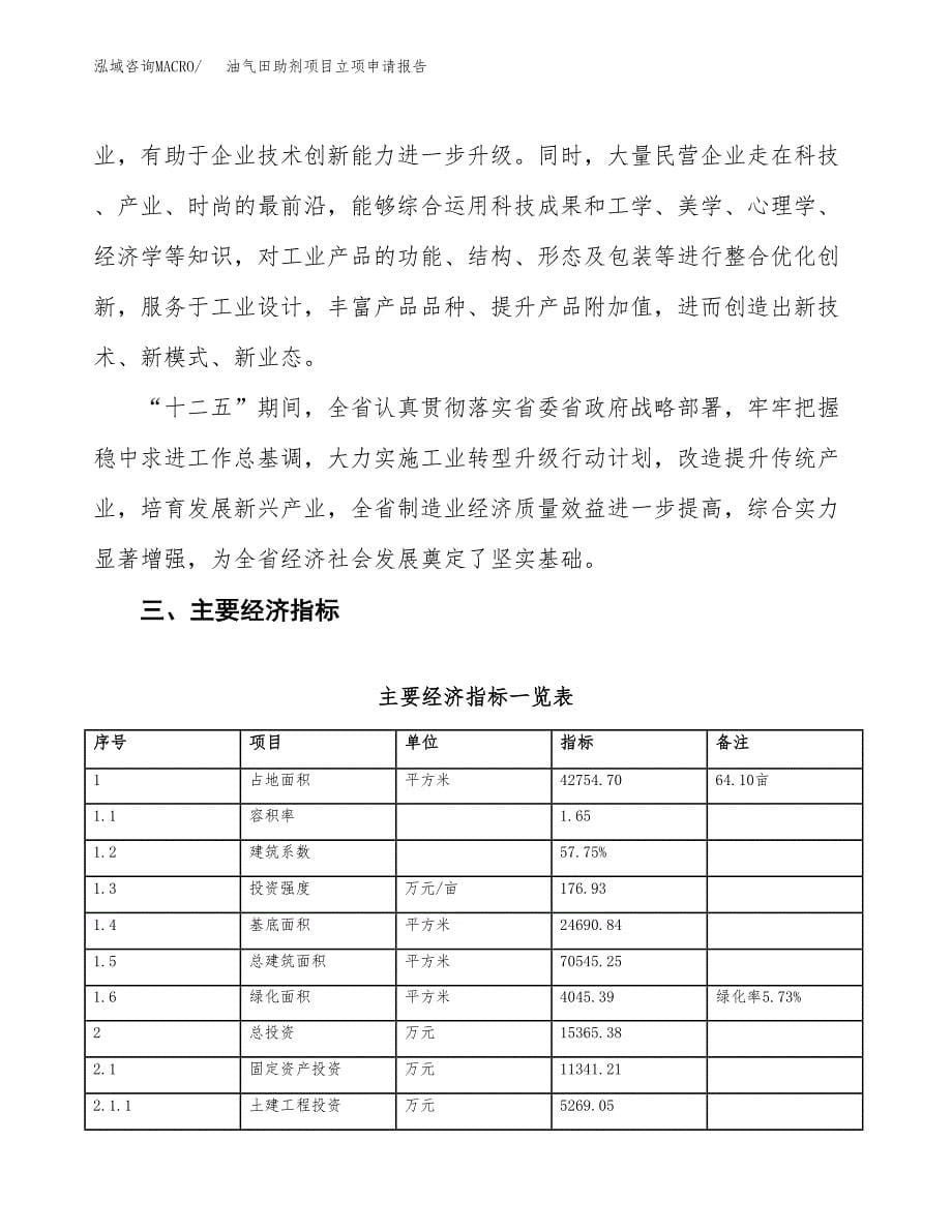 油气田助剂项目立项申请报告样例参考.docx_第5页