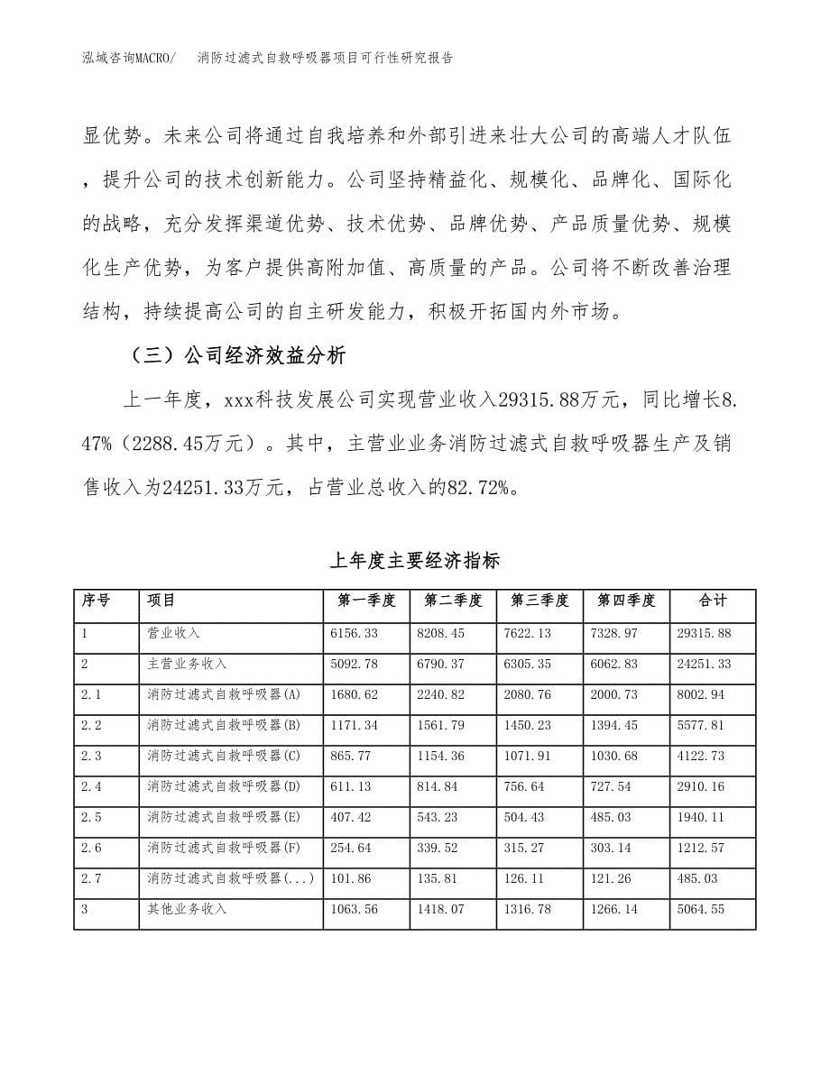 消防过滤式自救呼吸器项目可行性研究报告样例参考模板.docx_第5页