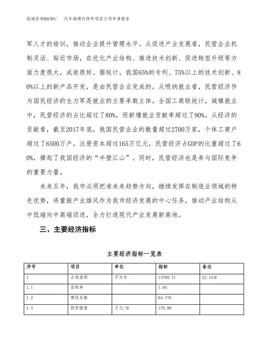 汽车海绵内饰件项目立项申请报告样例参考.docx_第5页