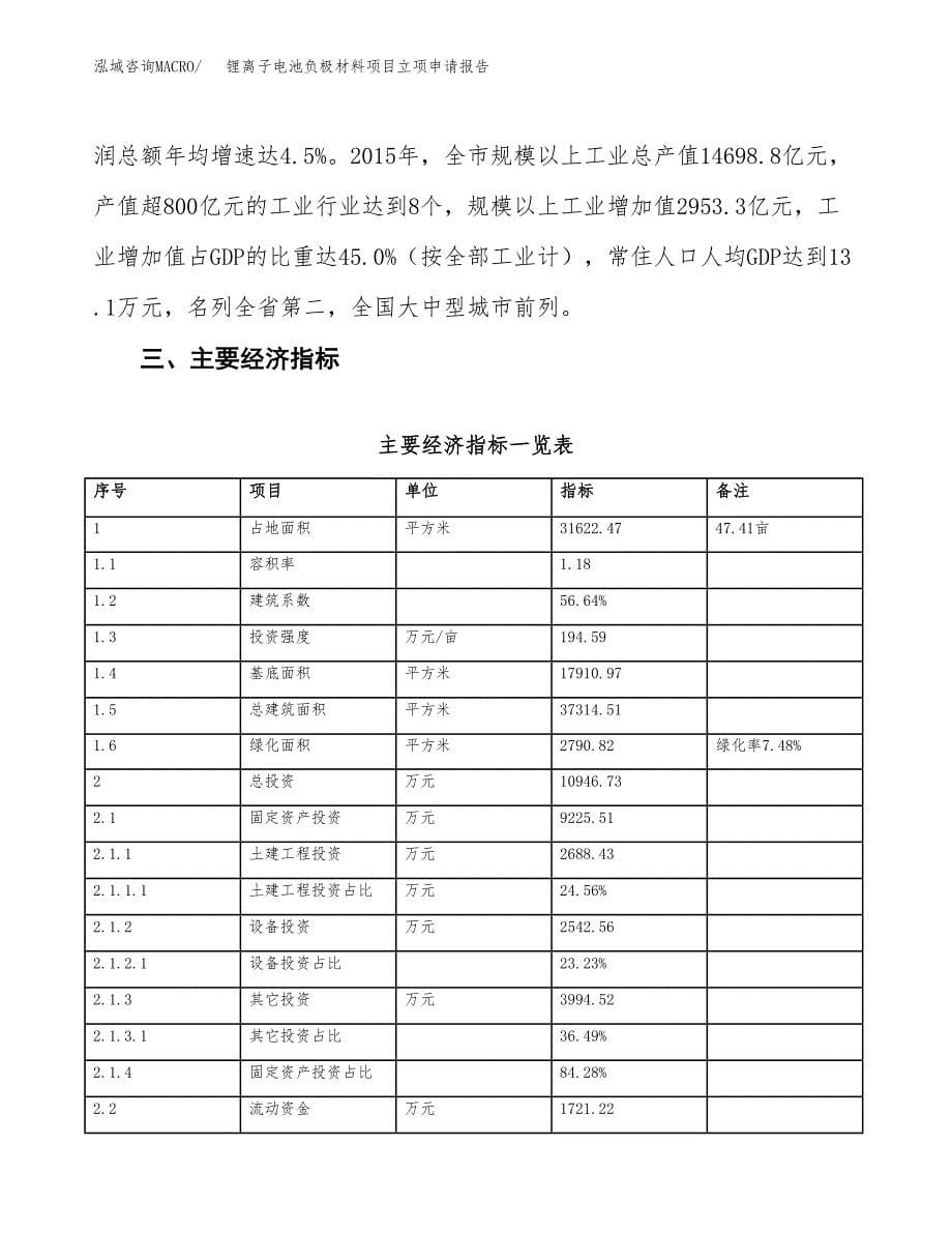 锂离子电池负极材料项目立项申请报告样例参考.docx_第5页