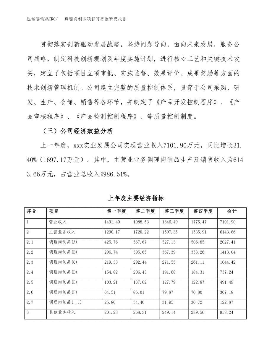 调理肉制品项目可行性研究报告样例参考模板.docx_第5页