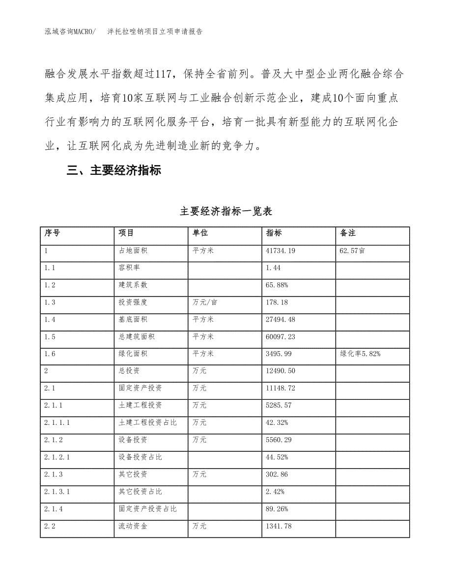 泮托拉唑钠项目立项申请报告样例参考.docx_第5页