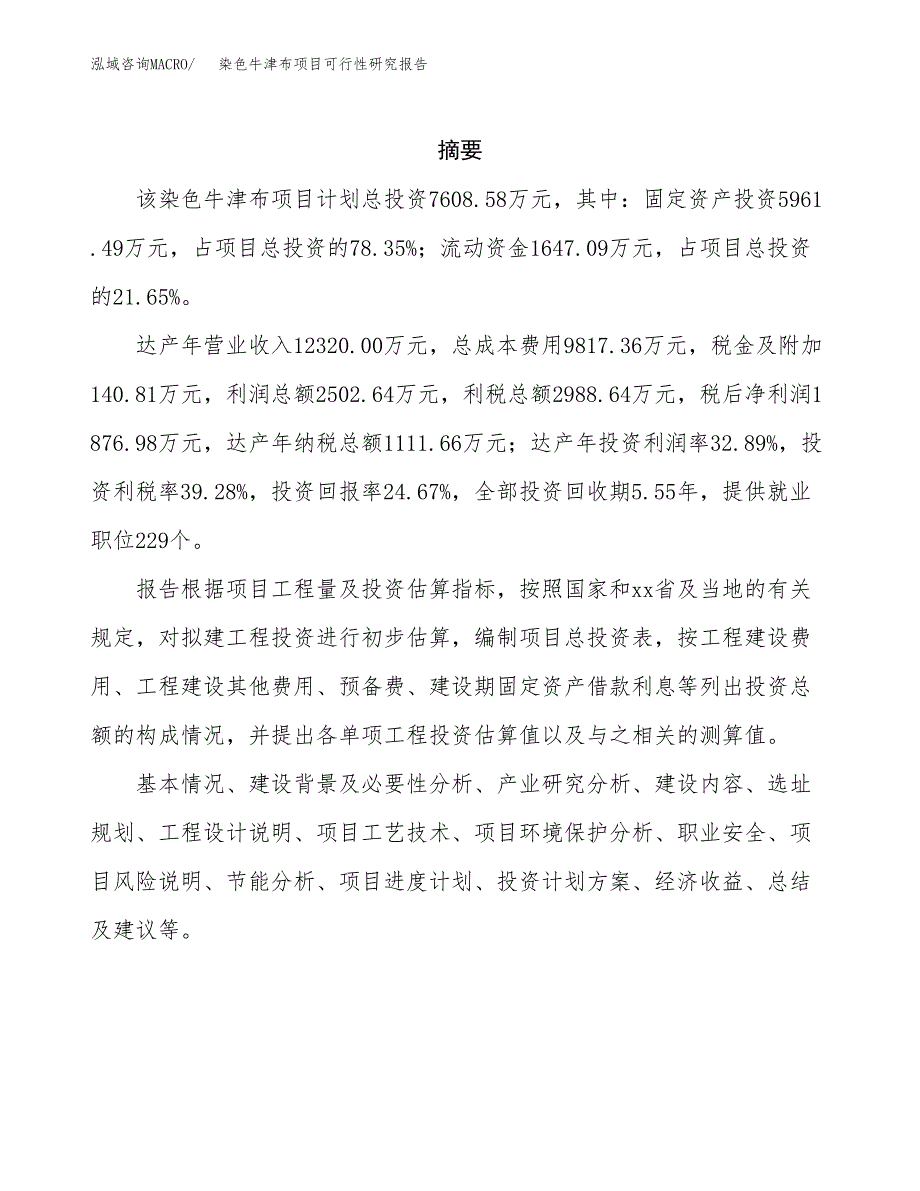 染色牛津布项目可行性研究报告样例参考模板.docx_第2页