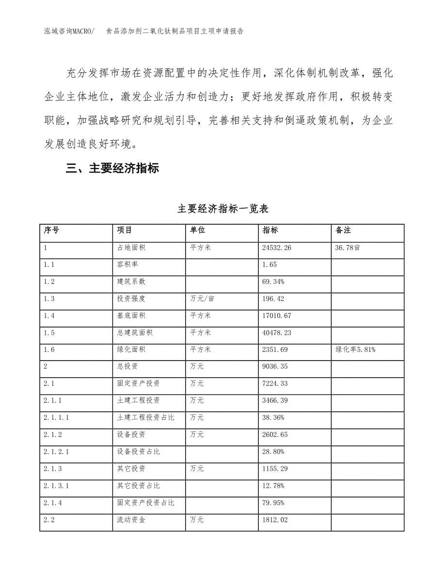 食品添加剂二氧化钛制品项目立项申请报告样例参考.docx_第5页