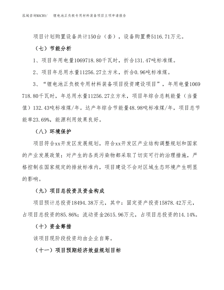 锂电池正负极专用材料装备项目立项申请报告样例参考.docx_第2页