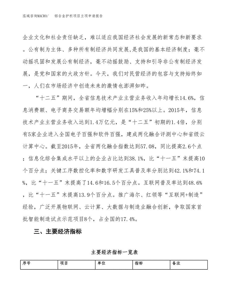 铝合金护栏项目立项申请报告样例参考.docx_第5页