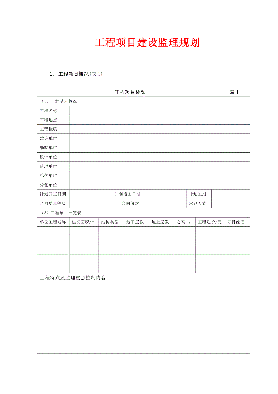 《监理规划》编制方法与范例_第4页