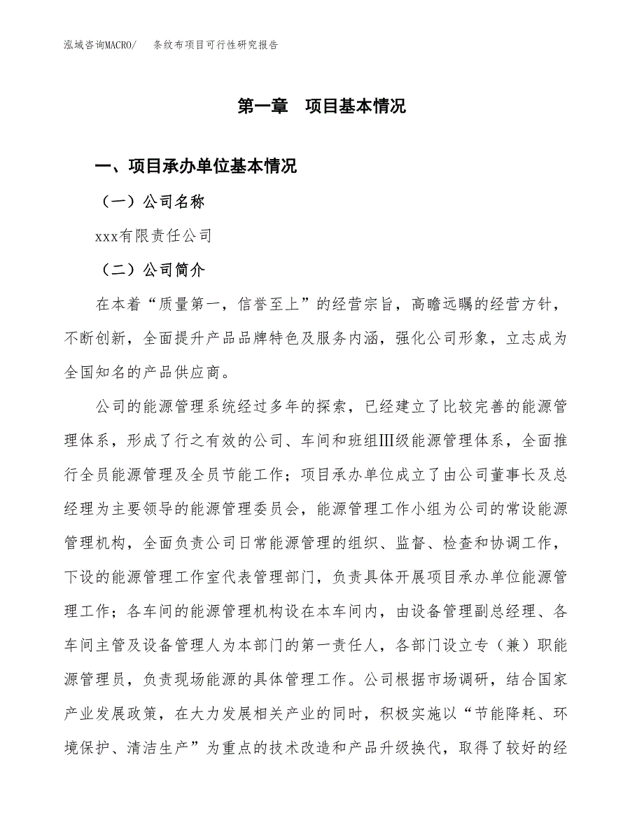 条纹布项目可行性研究报告样例参考模板.docx_第4页