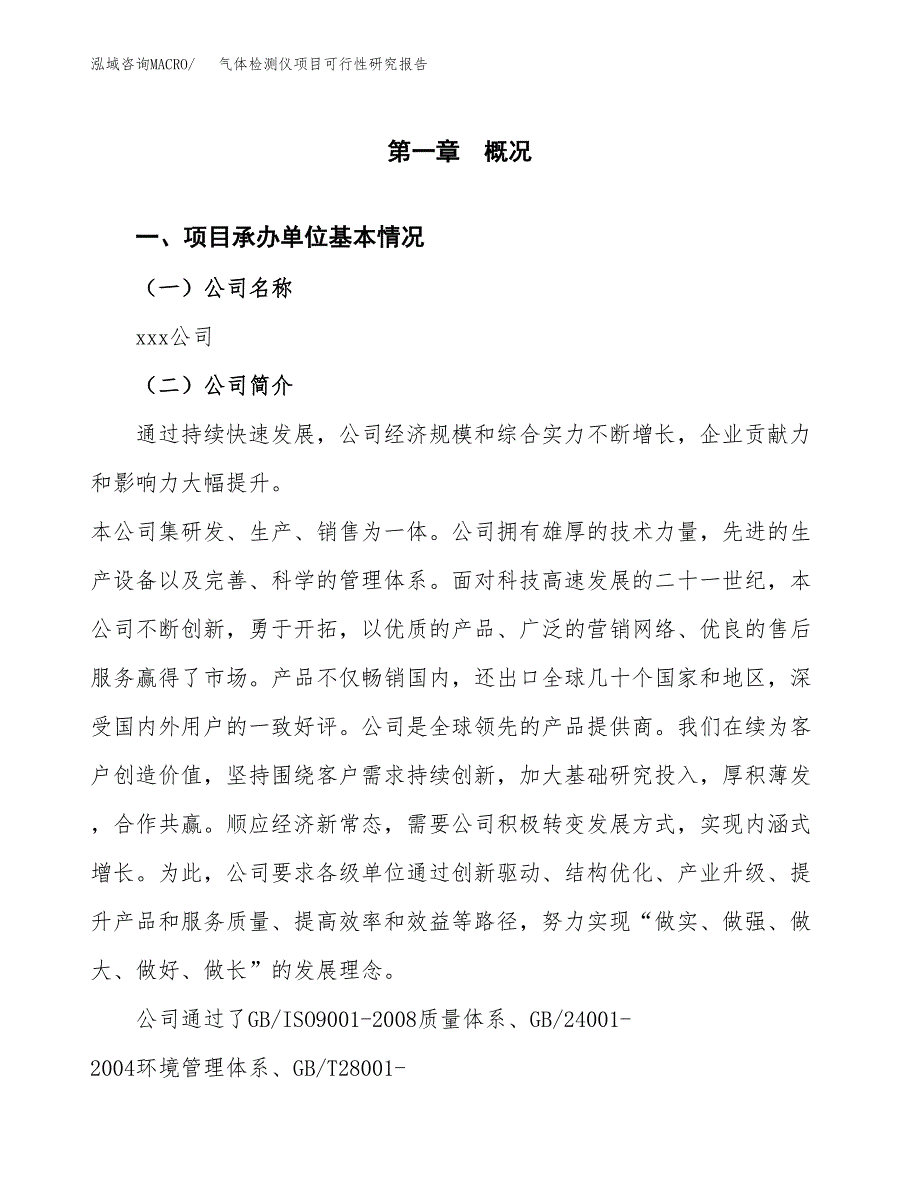 气体检测仪项目可行性研究报告样例参考模板.docx_第4页