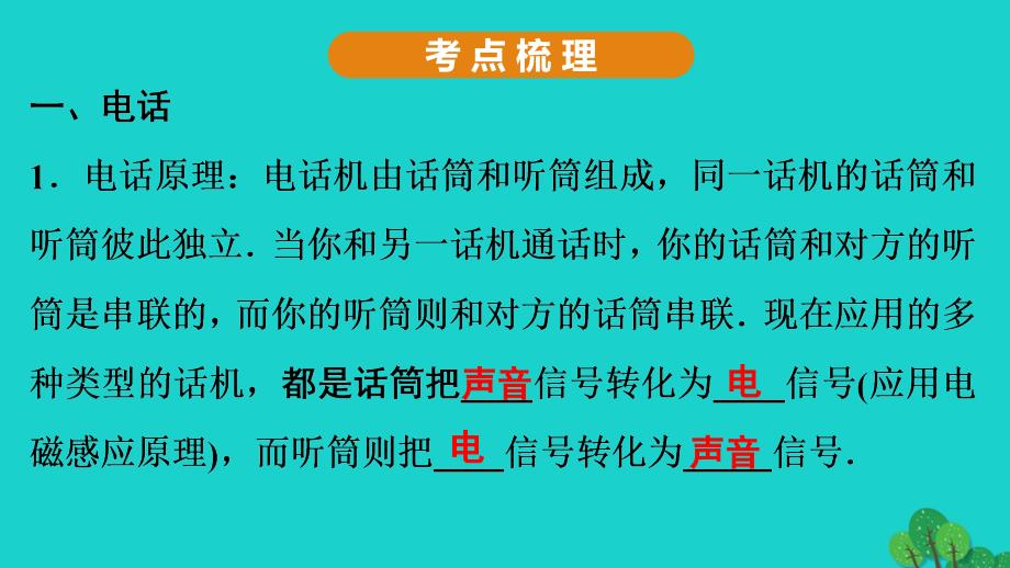 2020年初三物理全册第二十一章信息的传递二十二章能源与可持续发展知识点梳理课件（新版）新人教版_第2页