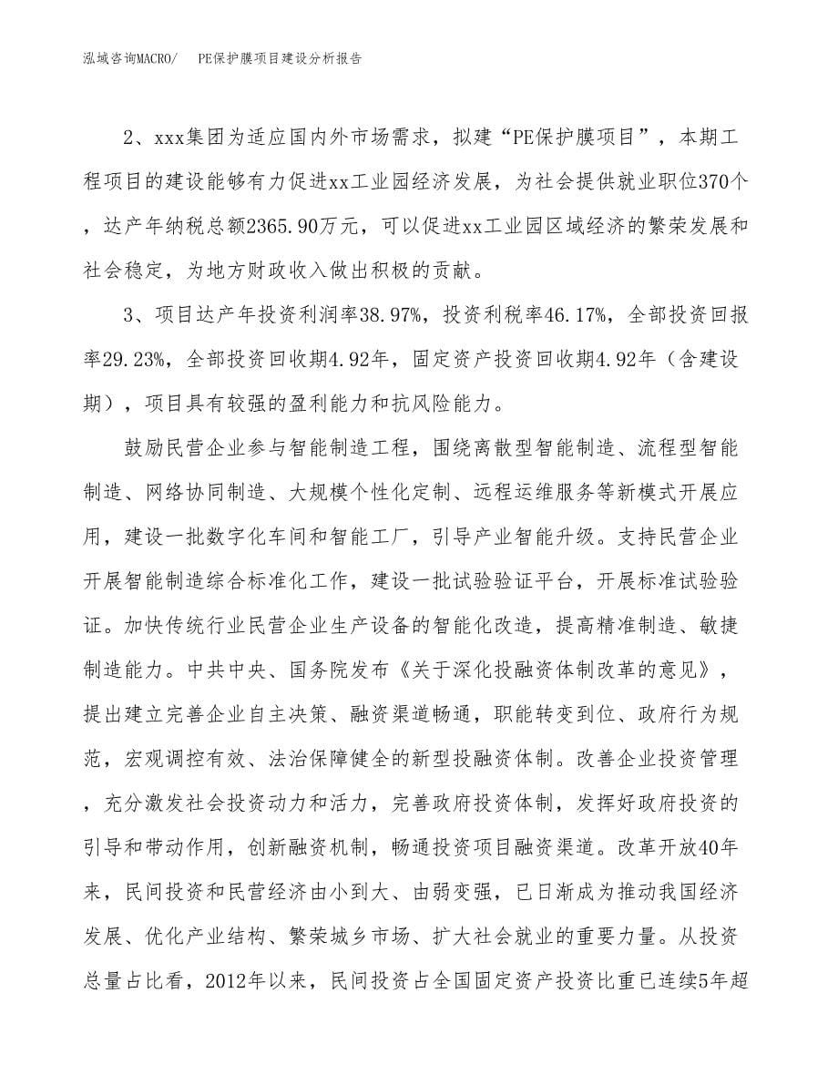 PE保护膜项目建设分析报告范文(项目申请及建设方案).docx_第5页