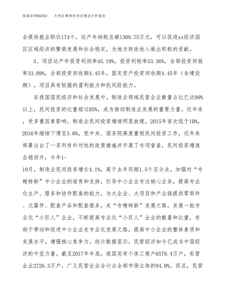 天然石膏砌块项目建设分析报告范文(项目申请及建设方案).docx_第5页