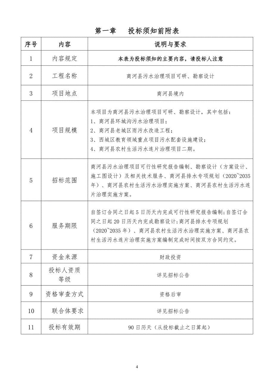 商河县污水治理项目可研、勘察设计招标文件_第5页