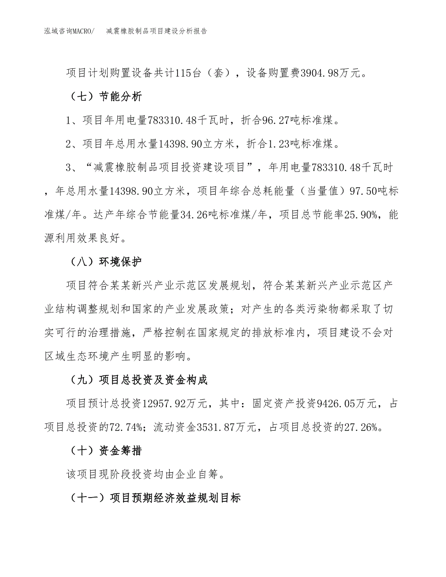 减震橡胶制品项目建设分析报告范文(项目申请及建设方案).docx_第3页