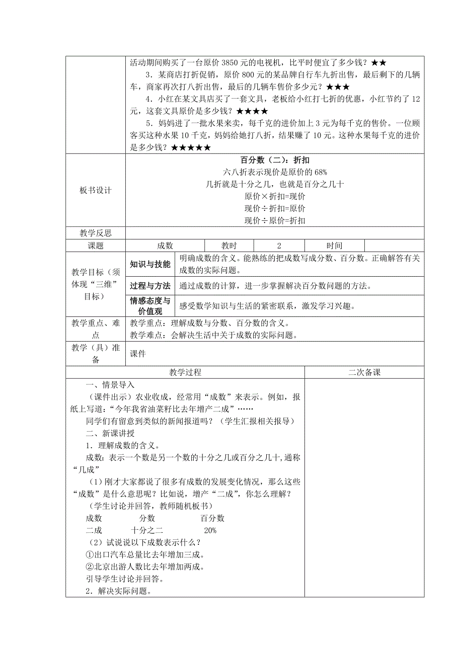 2015新人教版数学六下第二单元教案_第4页