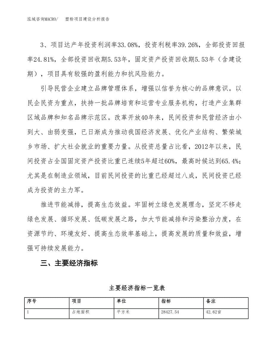 塑粉项目建设分析报告范文(项目申请及建设方案).docx_第5页