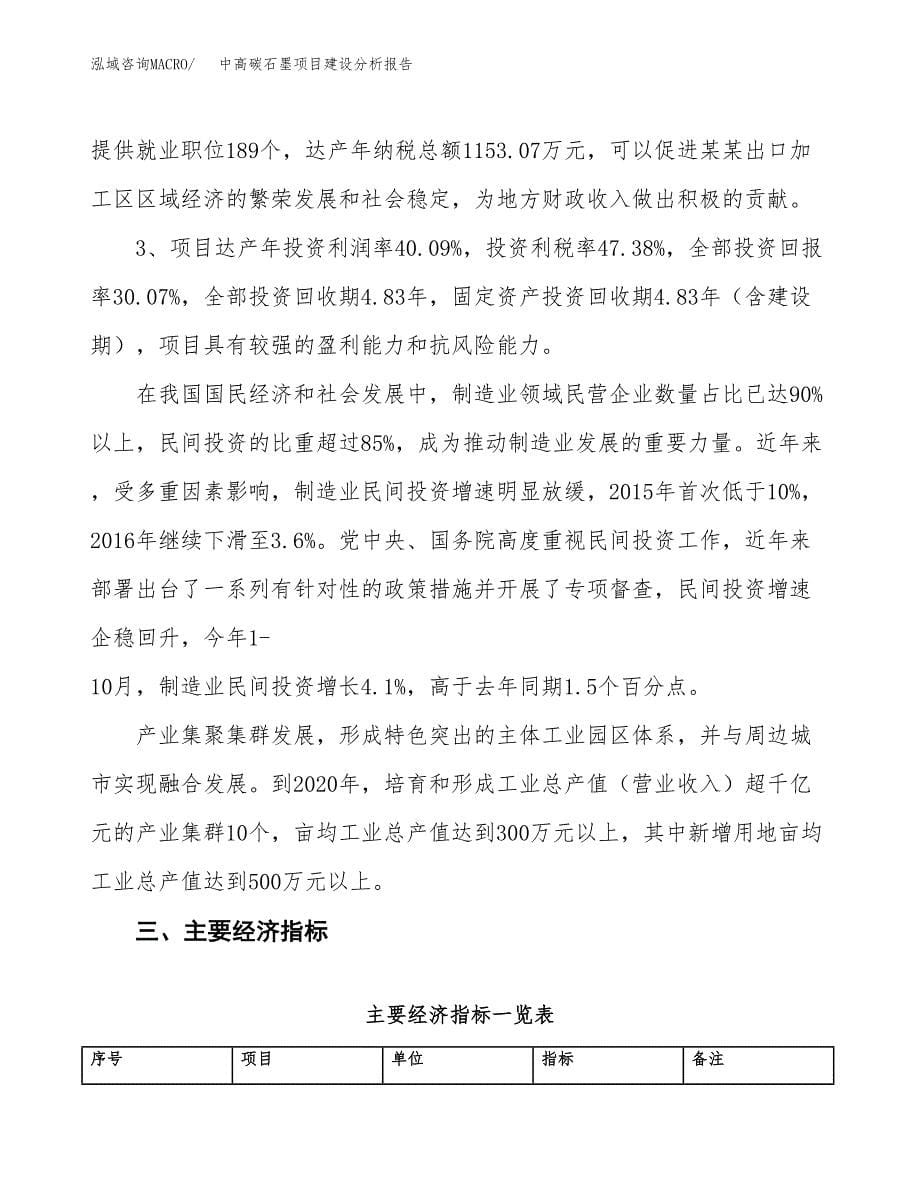 中高碳石墨项目建设分析报告范文(项目申请及建设方案).docx_第5页