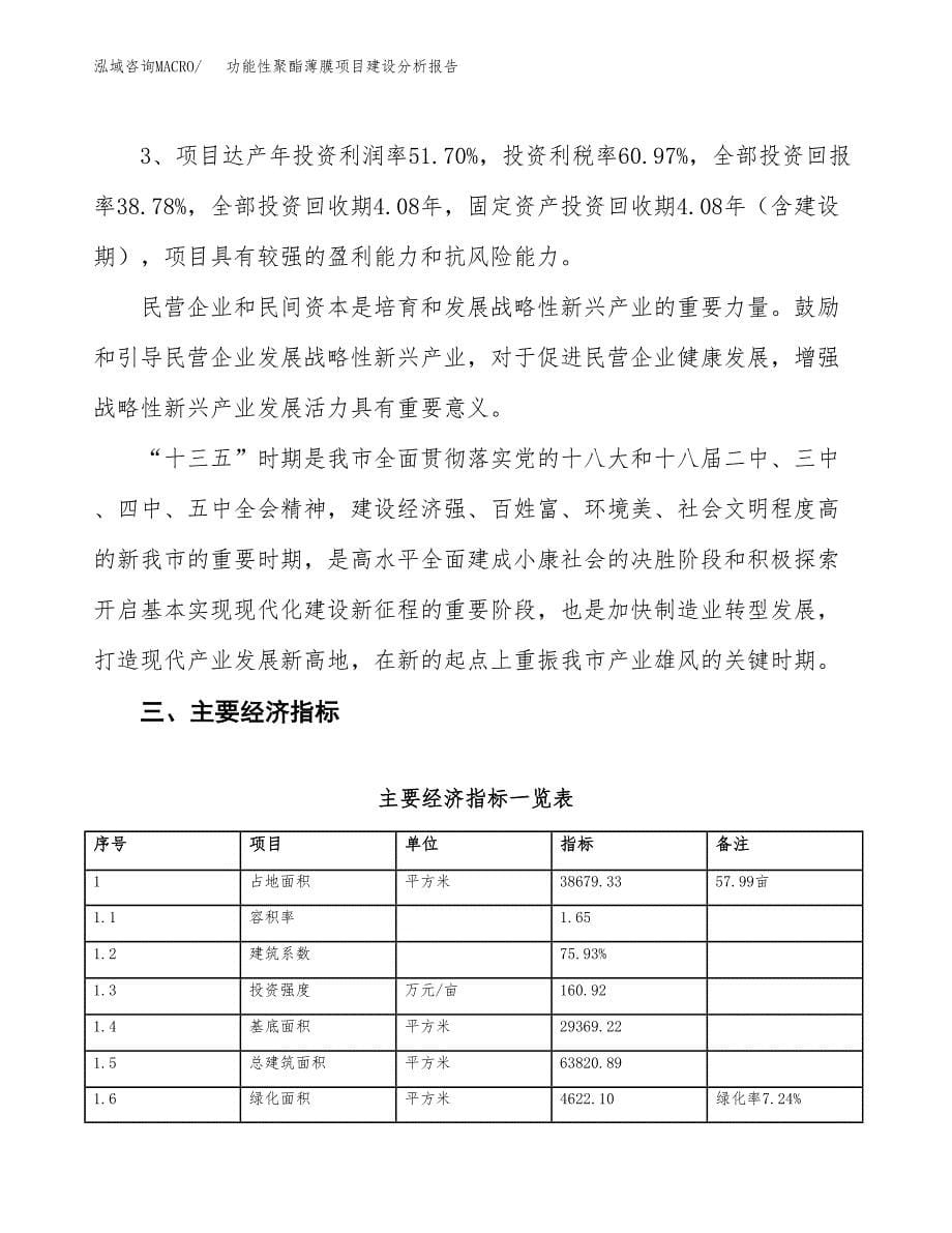 功能性聚酯薄膜项目建设分析报告范文(项目申请及建设方案).docx_第5页