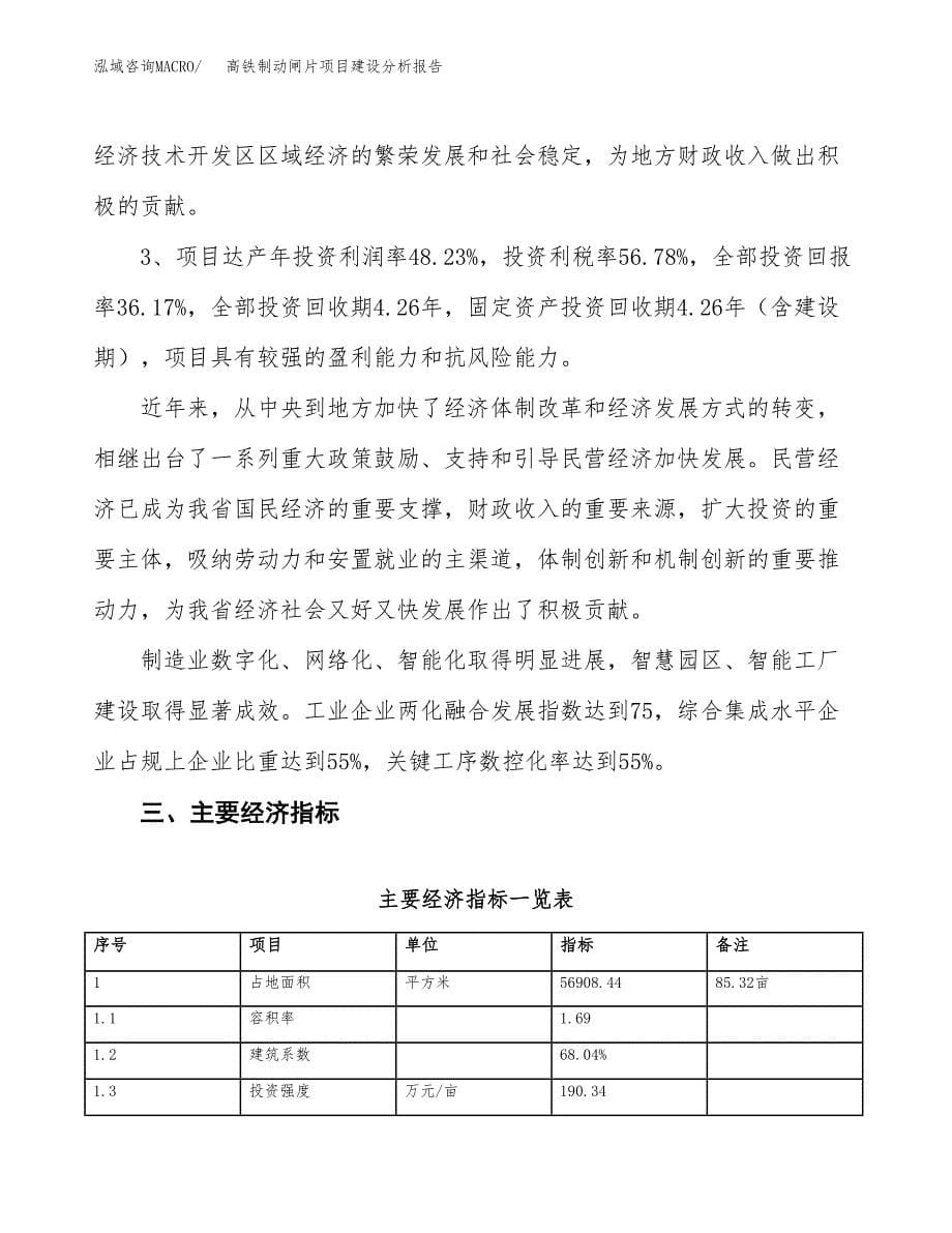 高铁制动闸片项目建设分析报告范文(项目申请及建设方案).docx_第5页