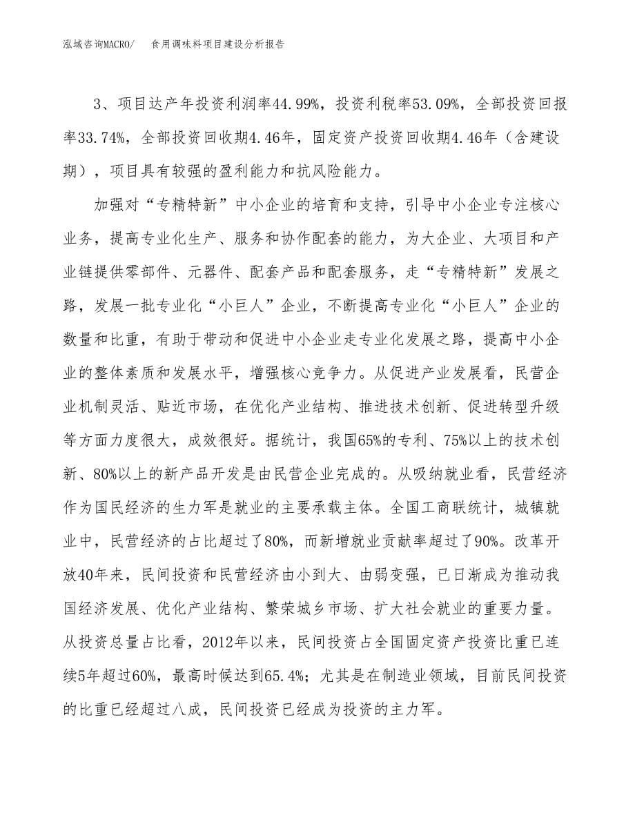 食用调味料项目建设分析报告范文(项目申请及建设方案).docx_第5页